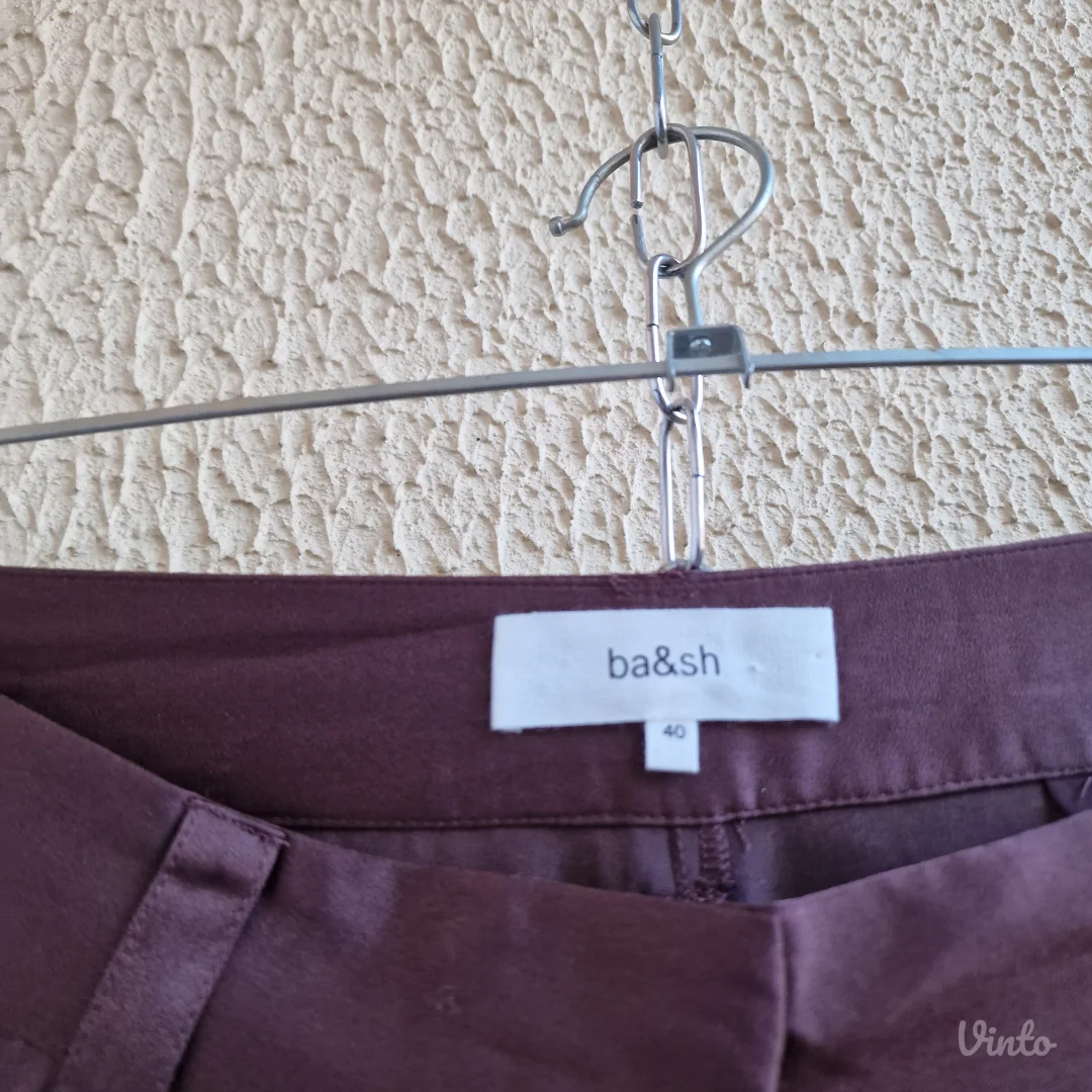 Satenski pantalone širokih nogovica Ba&Sh 40