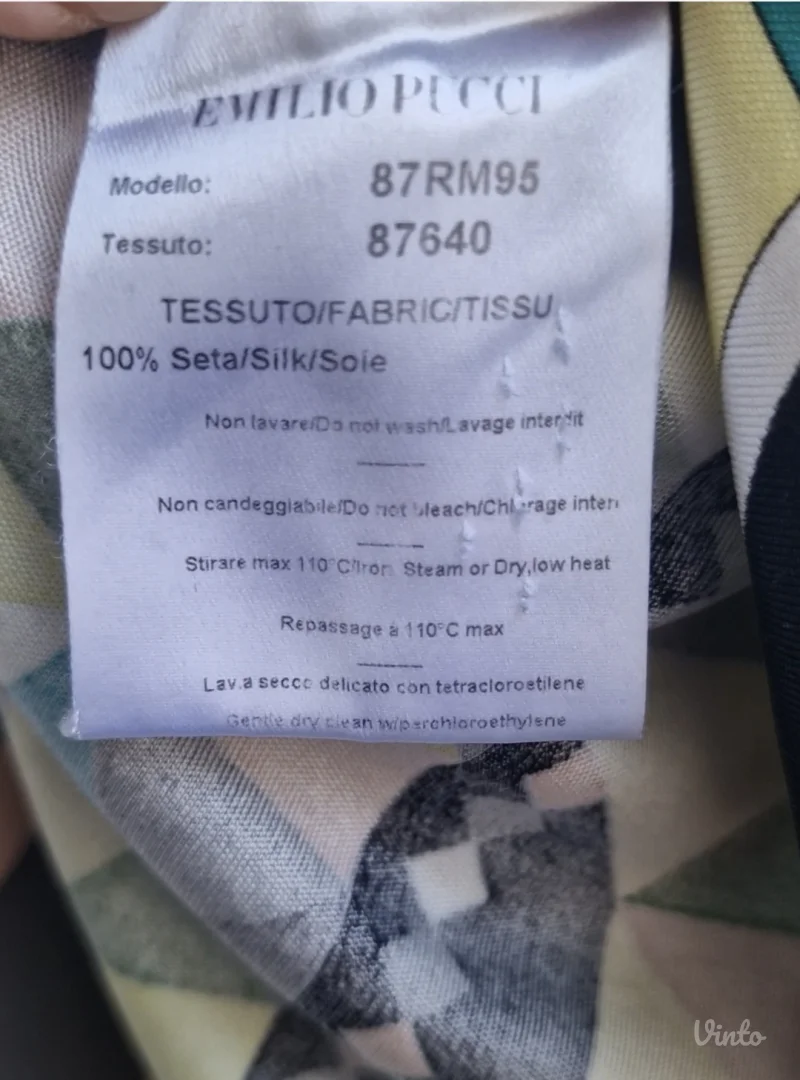 Svilena bluza rolka Emilio Pucci 40 original