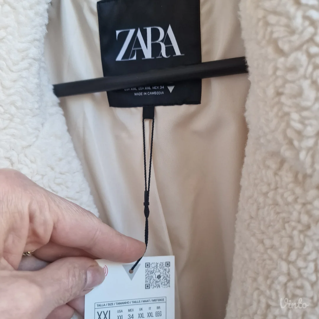 Dugi kaput teddy Zara XXL Novo