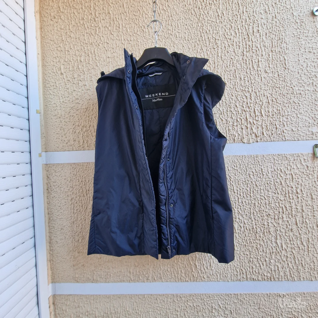 Dugi vuneni kaput sa prslukom Max Mara Weekend 42 original