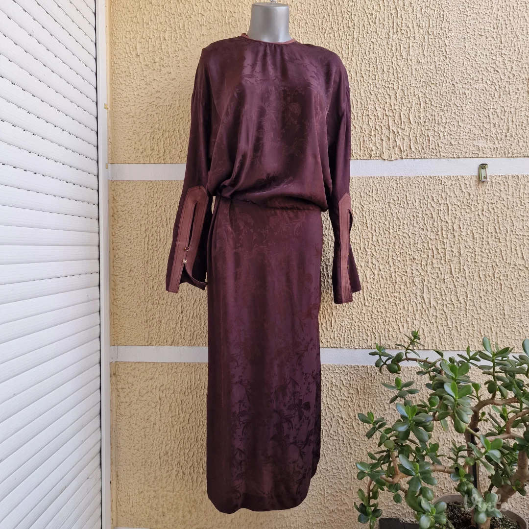 Duga haljina u japanskom stilu Zara XS-S Novo