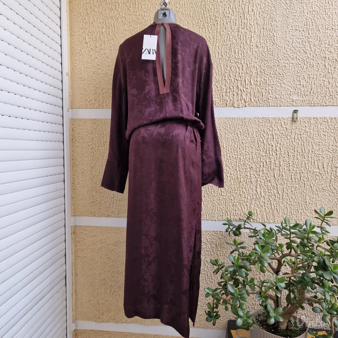 Duga haljina u japanskom stilu Zara XS-S Novo