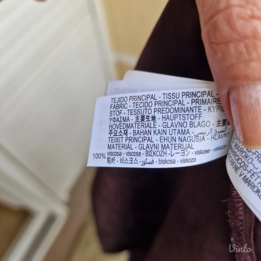 Duga haljina u japanskom stilu Zara XS-S Novo