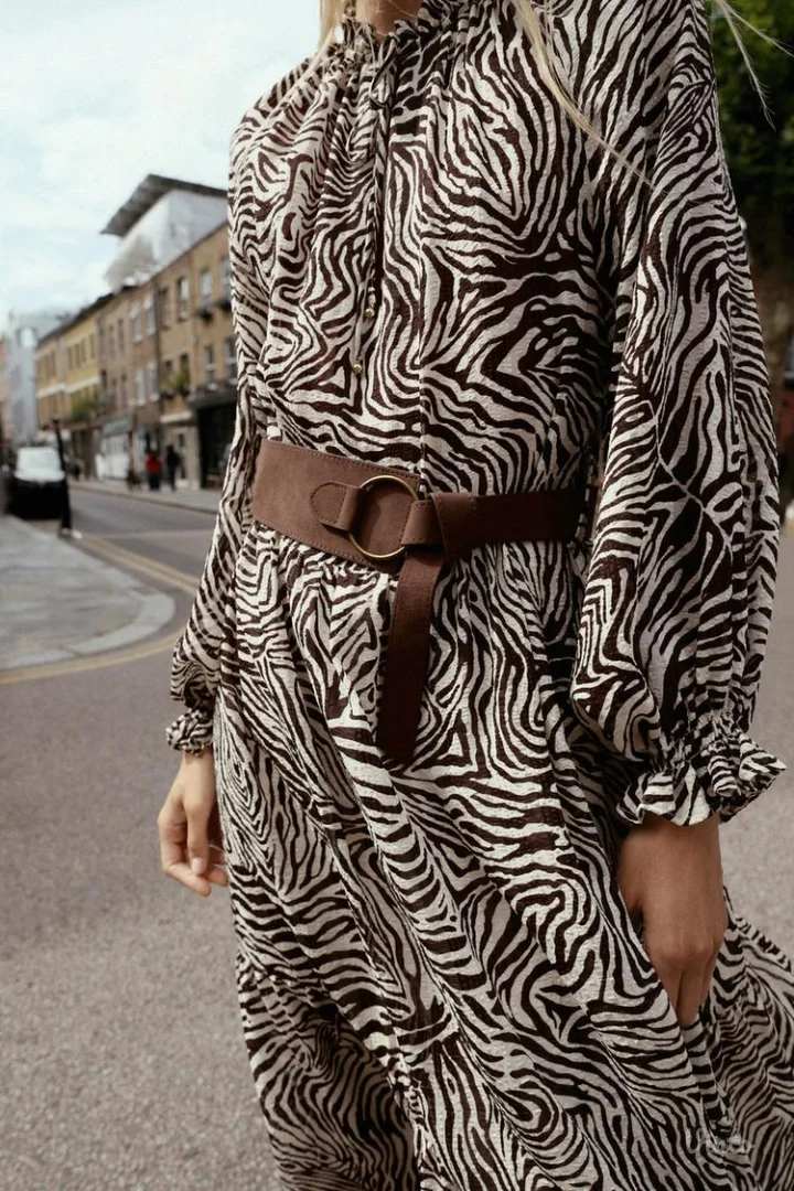 NOVO sa etiketom Zara haljina animal print S i M