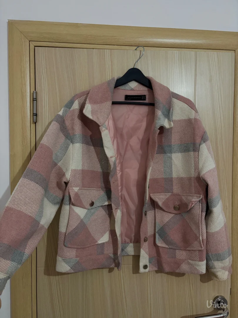 Oversized karirana jaknica