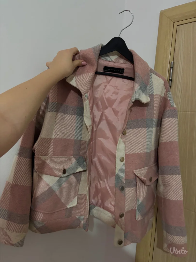 Oversized karirana jaknica