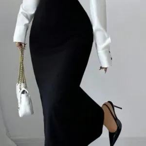 Crno bela korsetna haljina!Novo