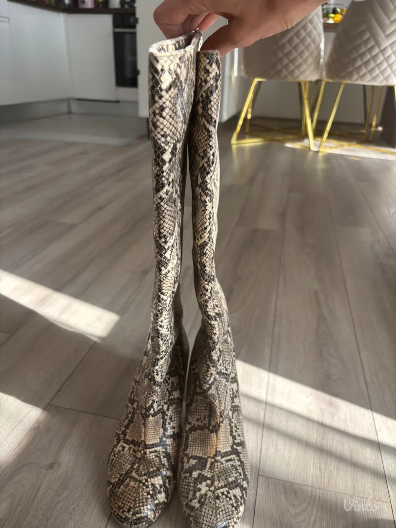 ZARA duboke čizme | Snake Print