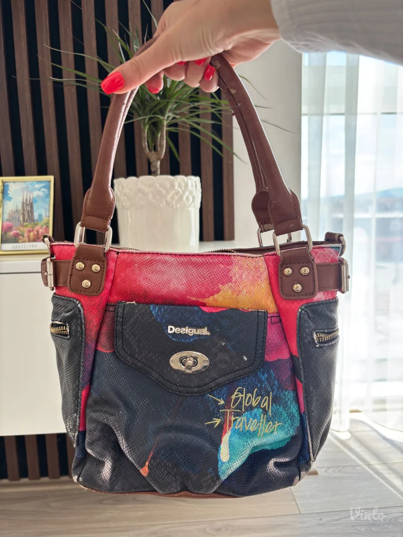 ORIGINAL Desigual torba – Global Traveller (Oštećene ručke)