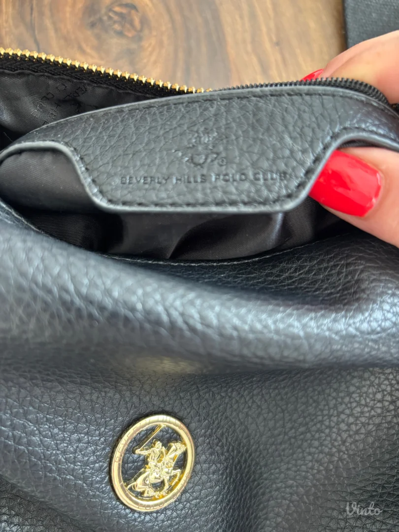Beverly Hills Polo Club crna crossbody torba - KAO NOVA