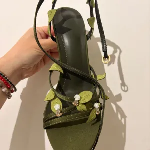 Zelene štikle 23.4 cm