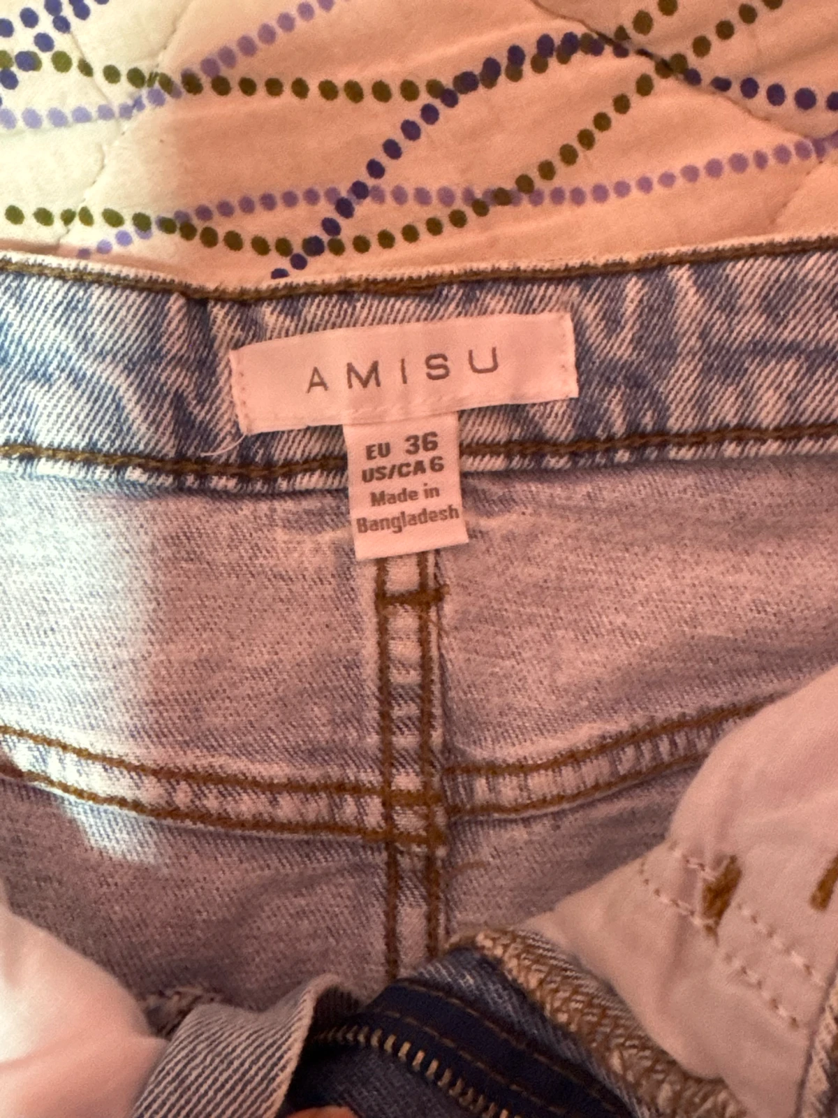 Teksas suknja sa izrezom