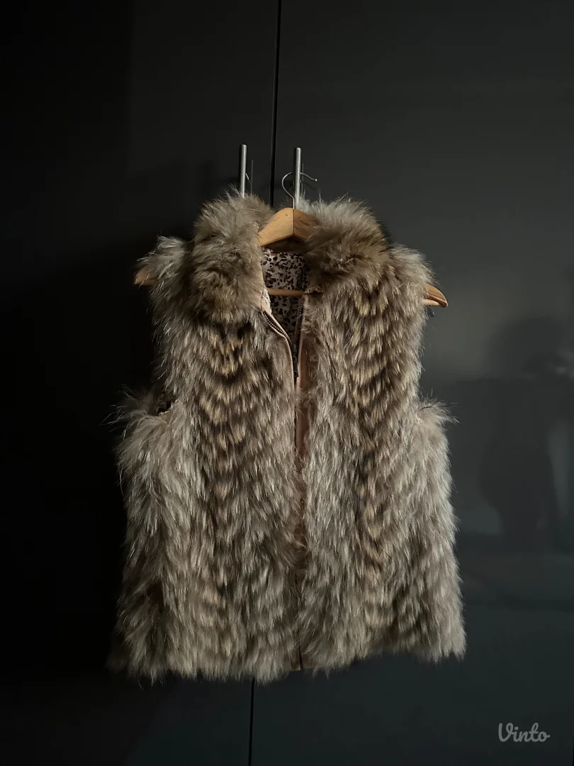 Prsluk prirodno krzno lisice