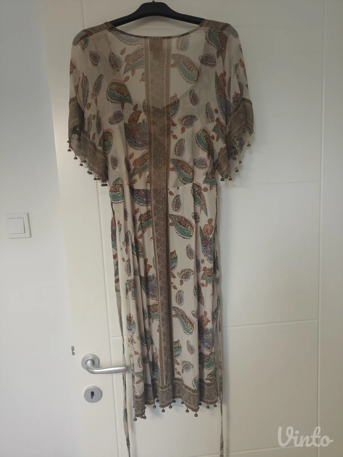 Svilena boho haljina