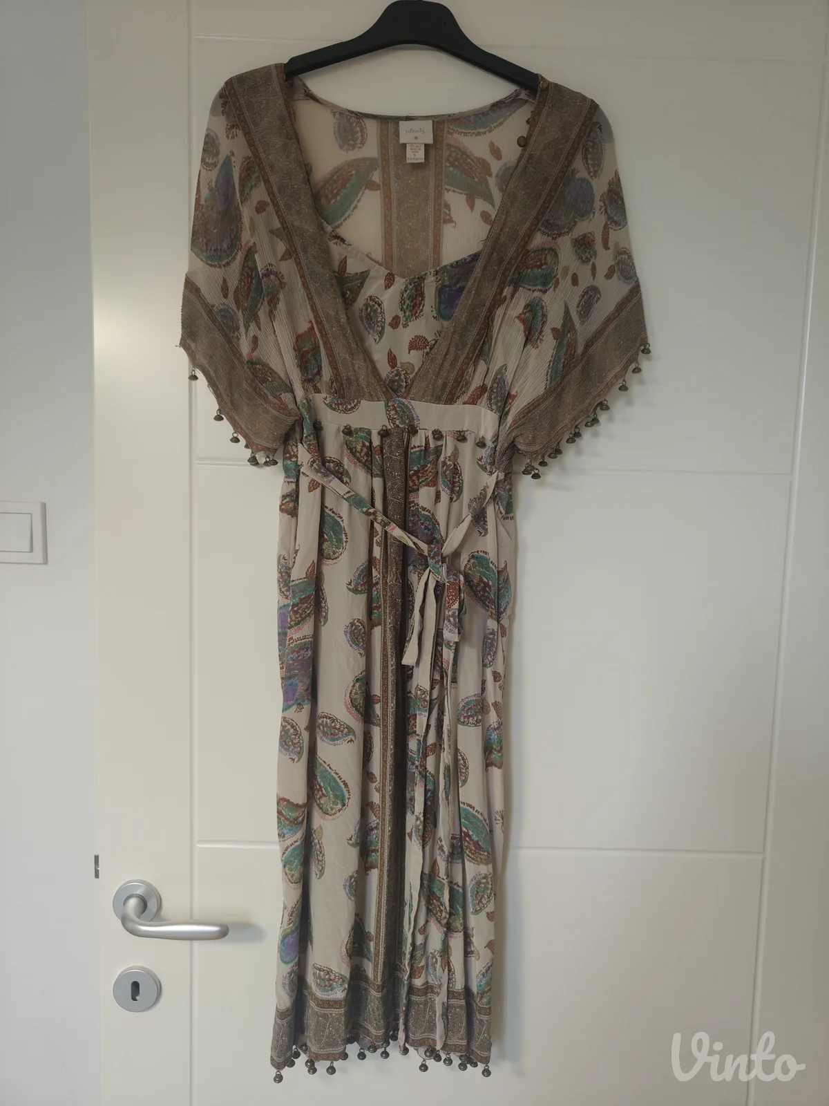 Svilena boho haljina