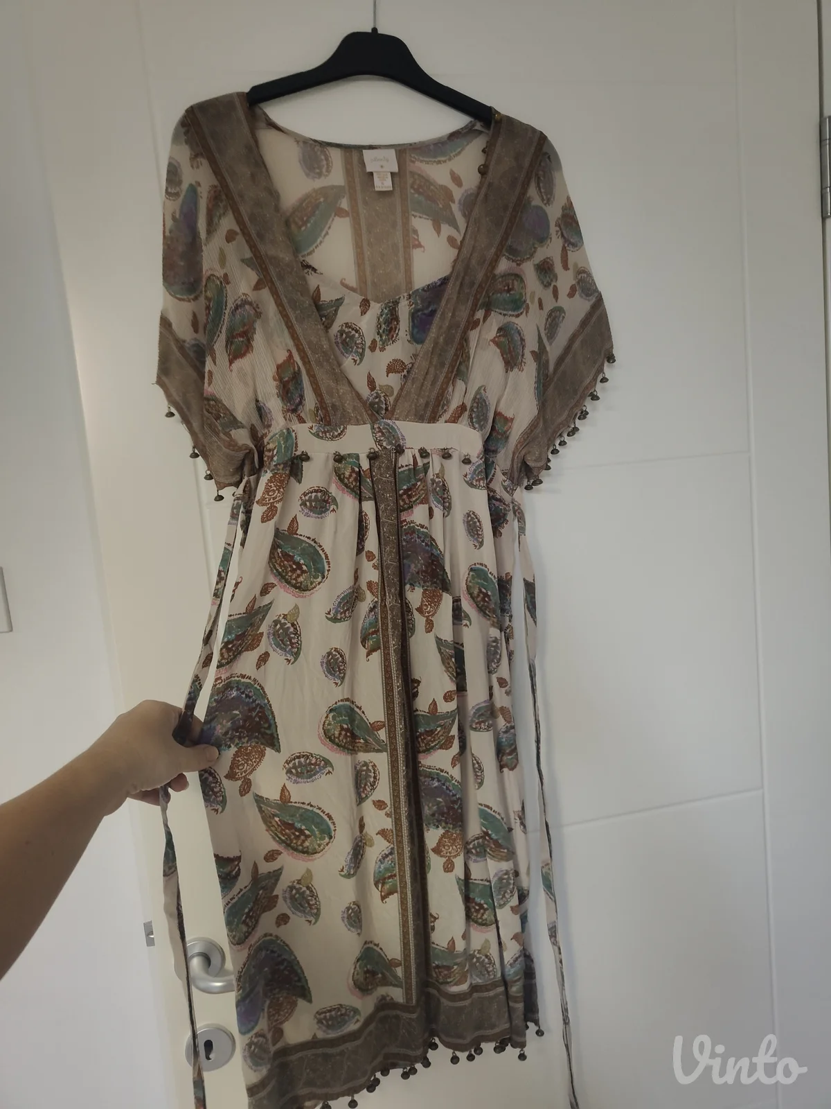 Svilena boho haljina