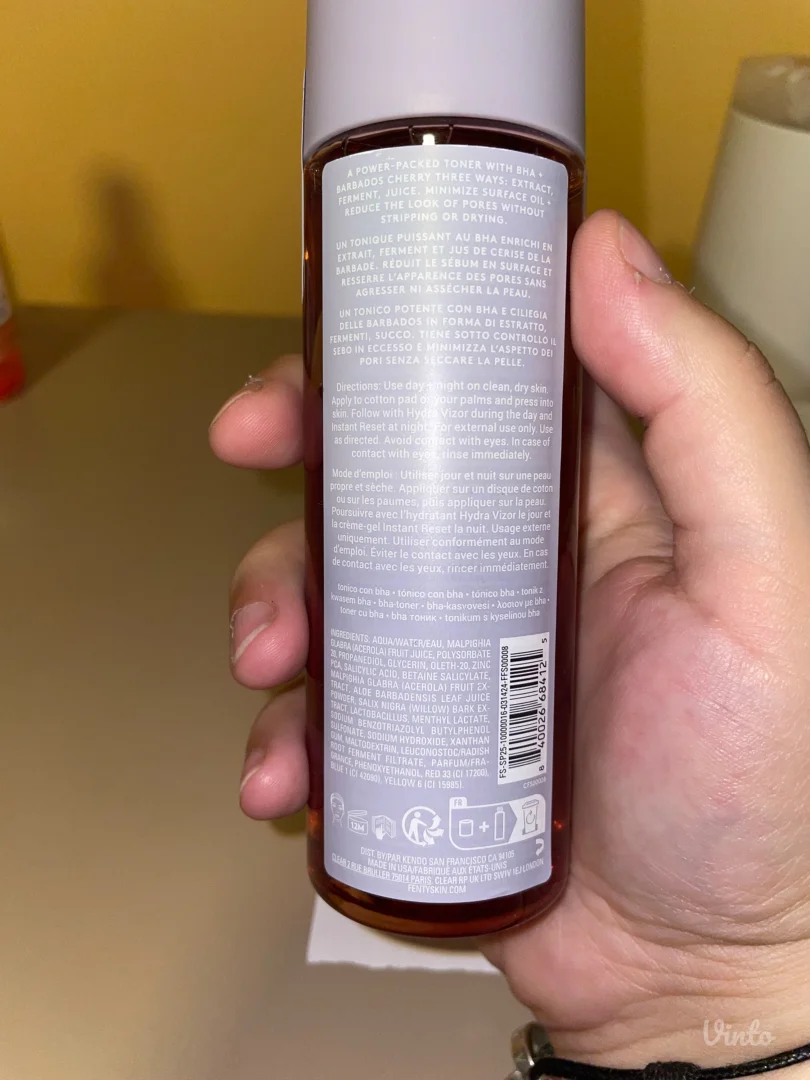 Fenty beauty BHA toner Cherry dub