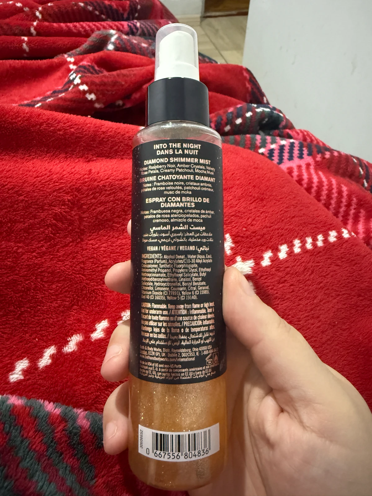 Bath and body works Into the night Shimmer mist
