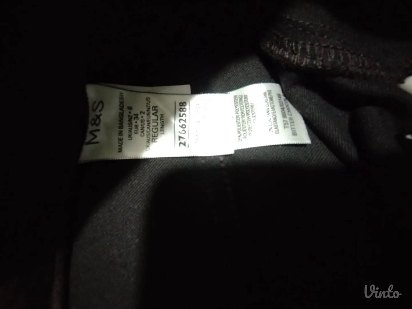 M&S pantalone xs braon