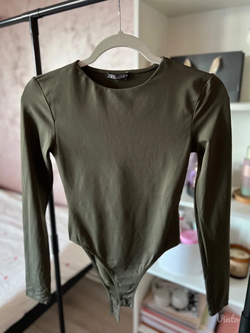 Zara maslinasto zeleni bodi