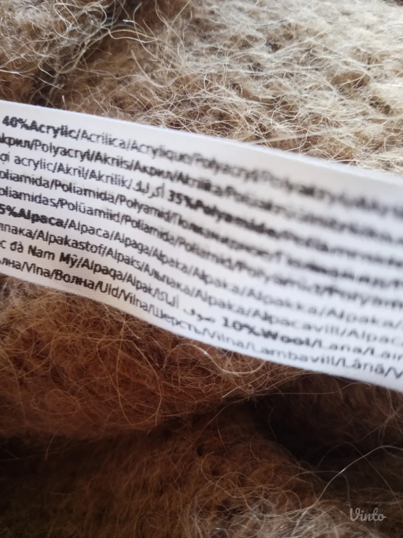 Alpaka vuna džemper