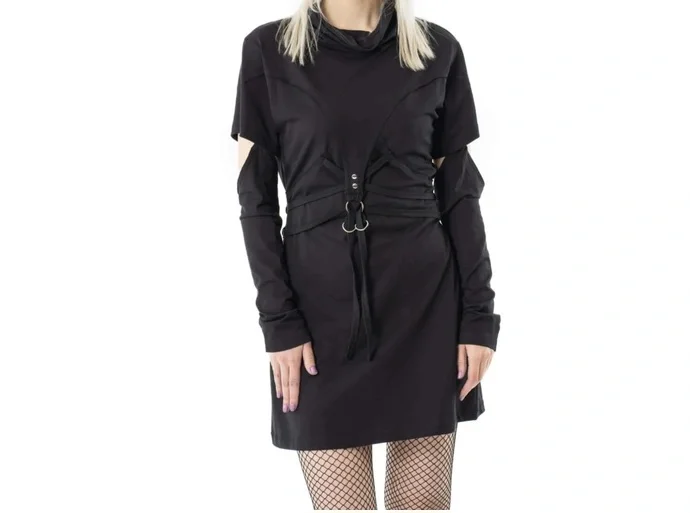 Chemical Black - Ženska goth haljina