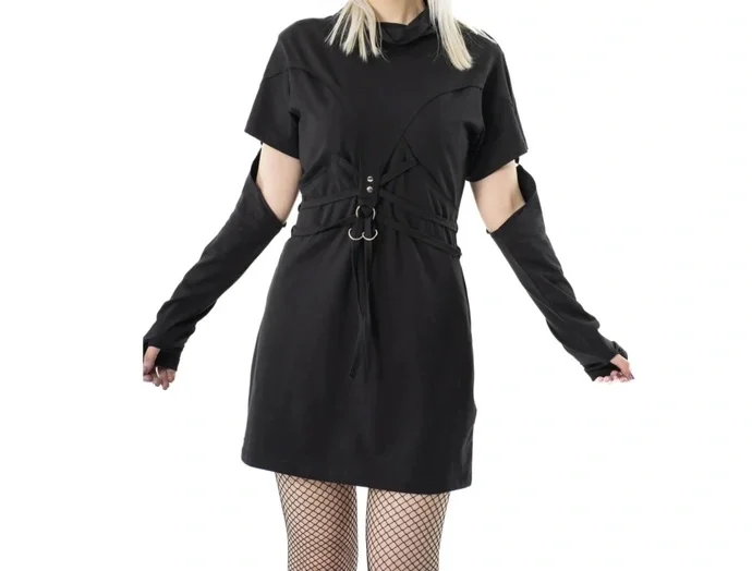 Chemical Black - Ženska goth haljina