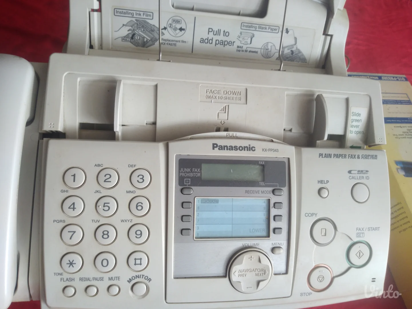 Faks i telefon Panasonic