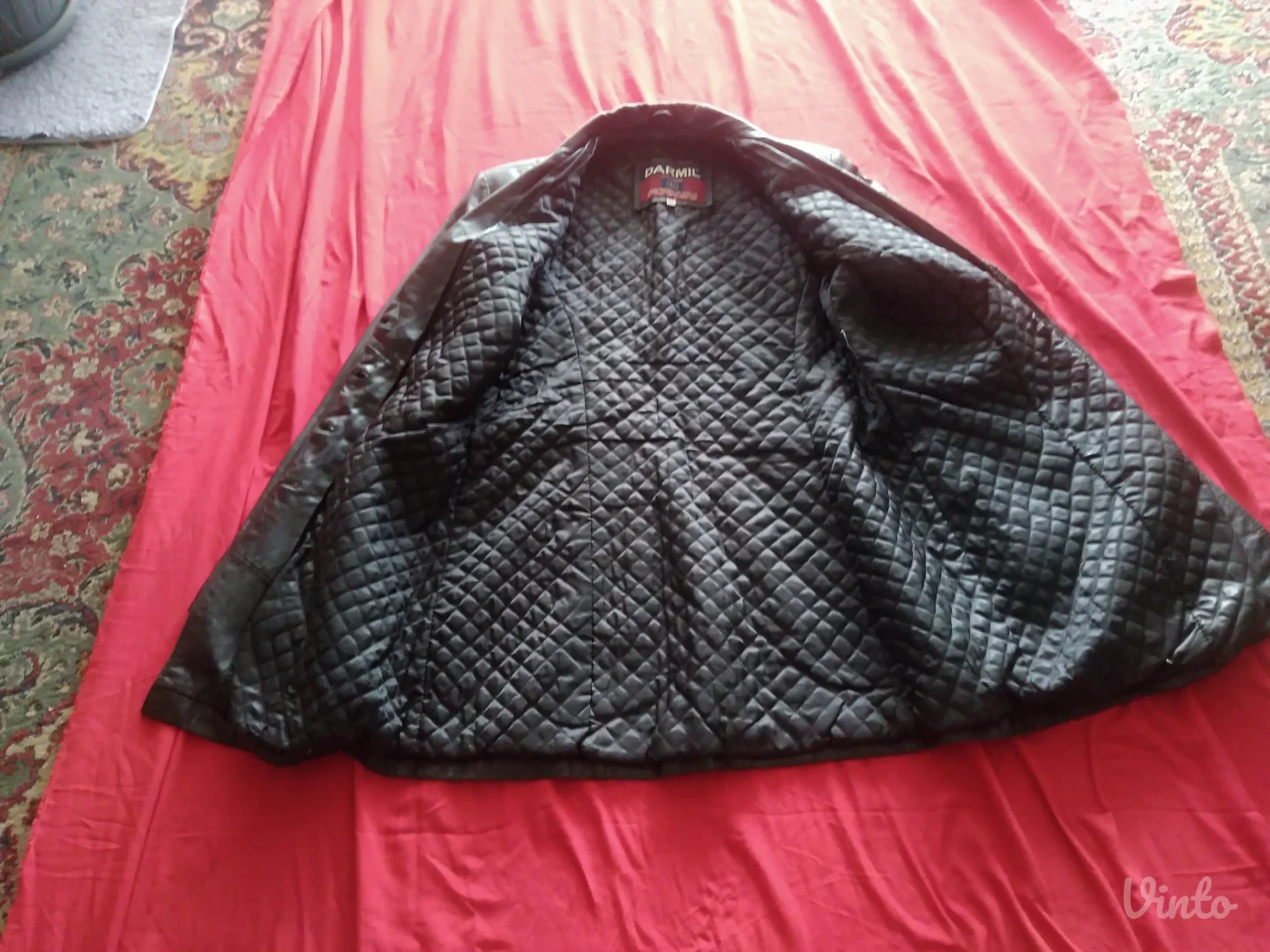 40 velicina kozna jakna-mantil