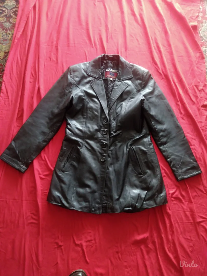 40 velicina kozna jakna-mantil