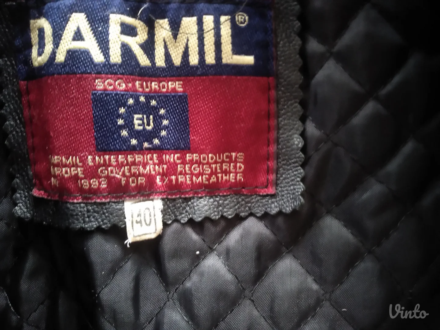 40 velicina kozna jakna-mantil