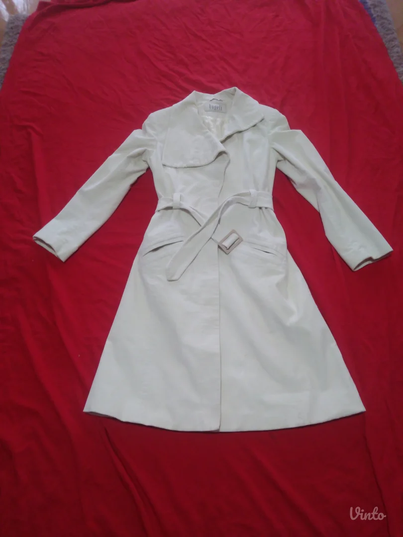 S velicina beli Vogeli kaput sa kaisem