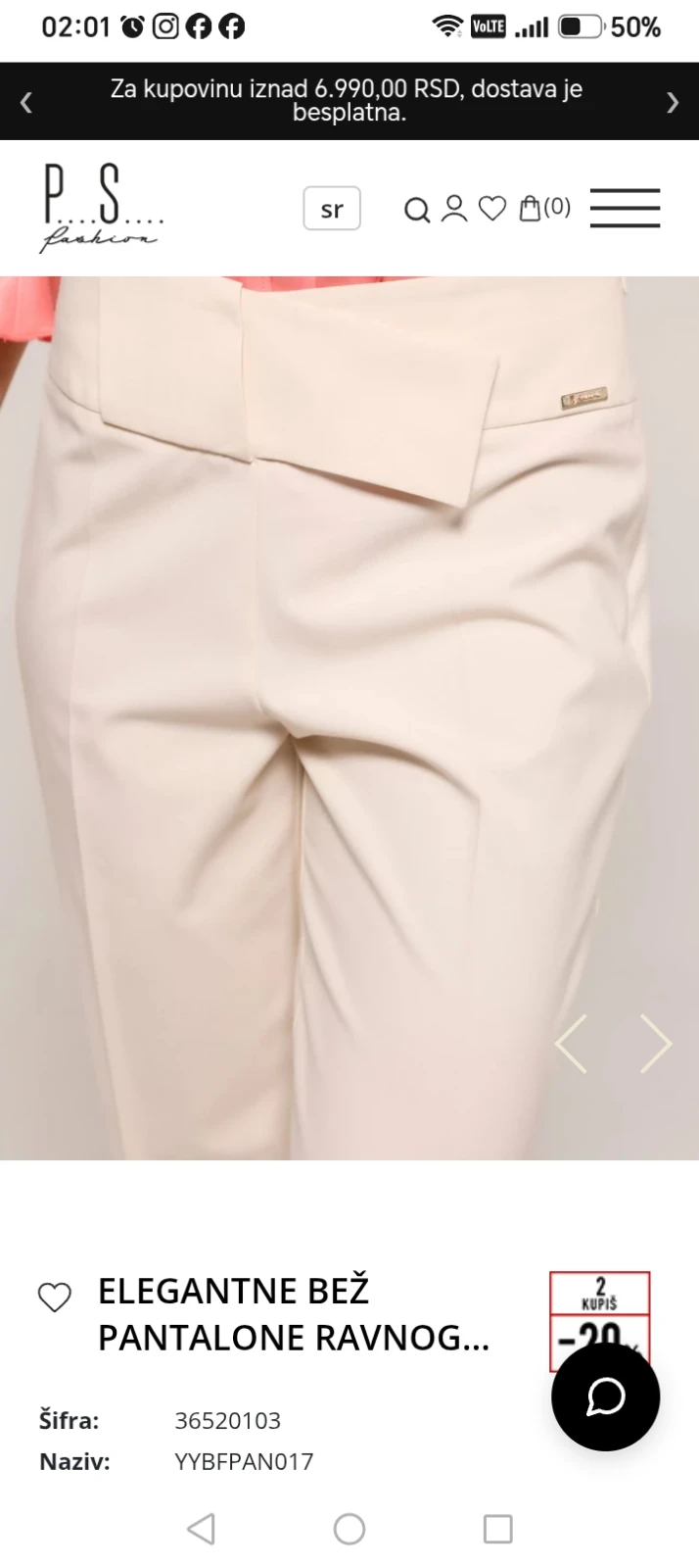PS pantalone Nove