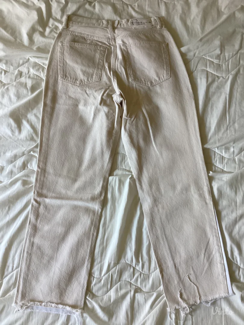 Stradivarius patchwork nove dvobojne farmerke