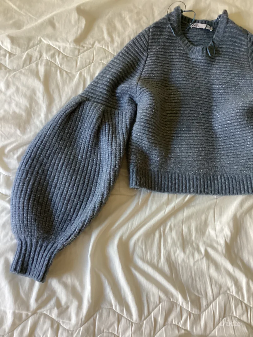 Zara crop dzemper - wool blend