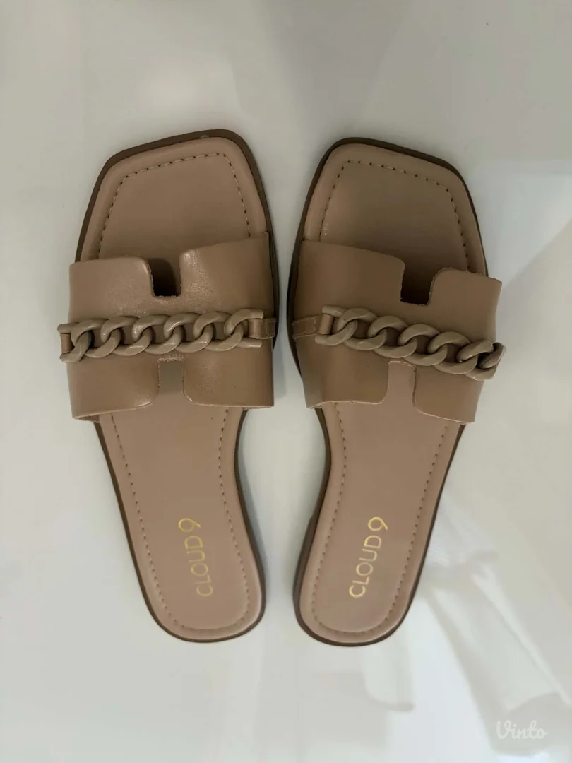 "Cloud 9" kožne papuče - NOVE