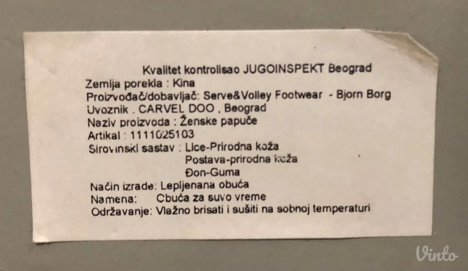 Björn Borg kožne papuče / klompe (nove)