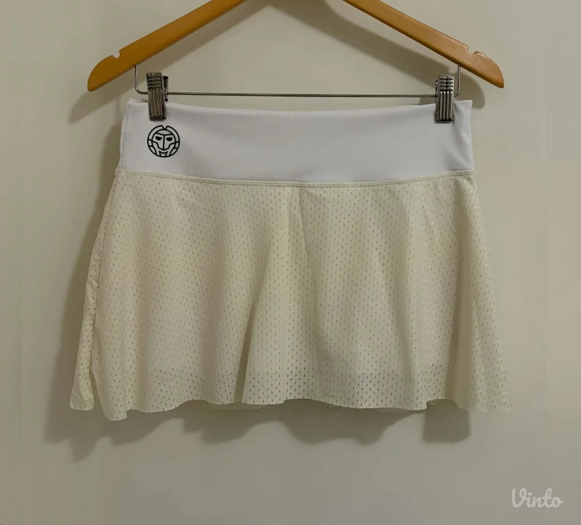 Suknjica za tenis sa šortsem (bela / krem)