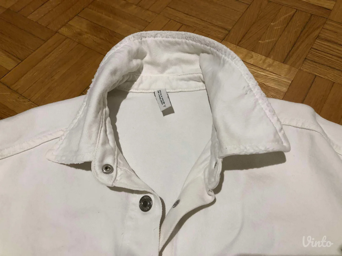 ZARA velika bela teksas košulja (oversize)