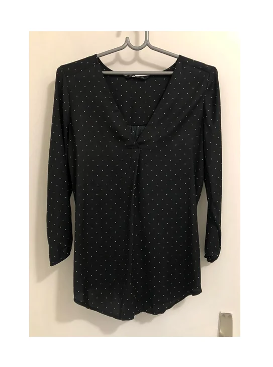 Stradivarius crna košulja (bluza)