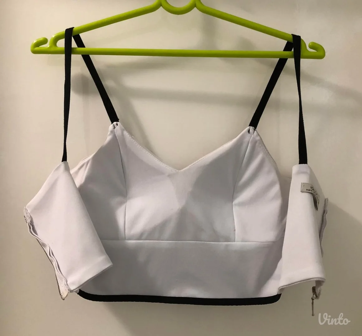 Crop top majica na bretele (korset)