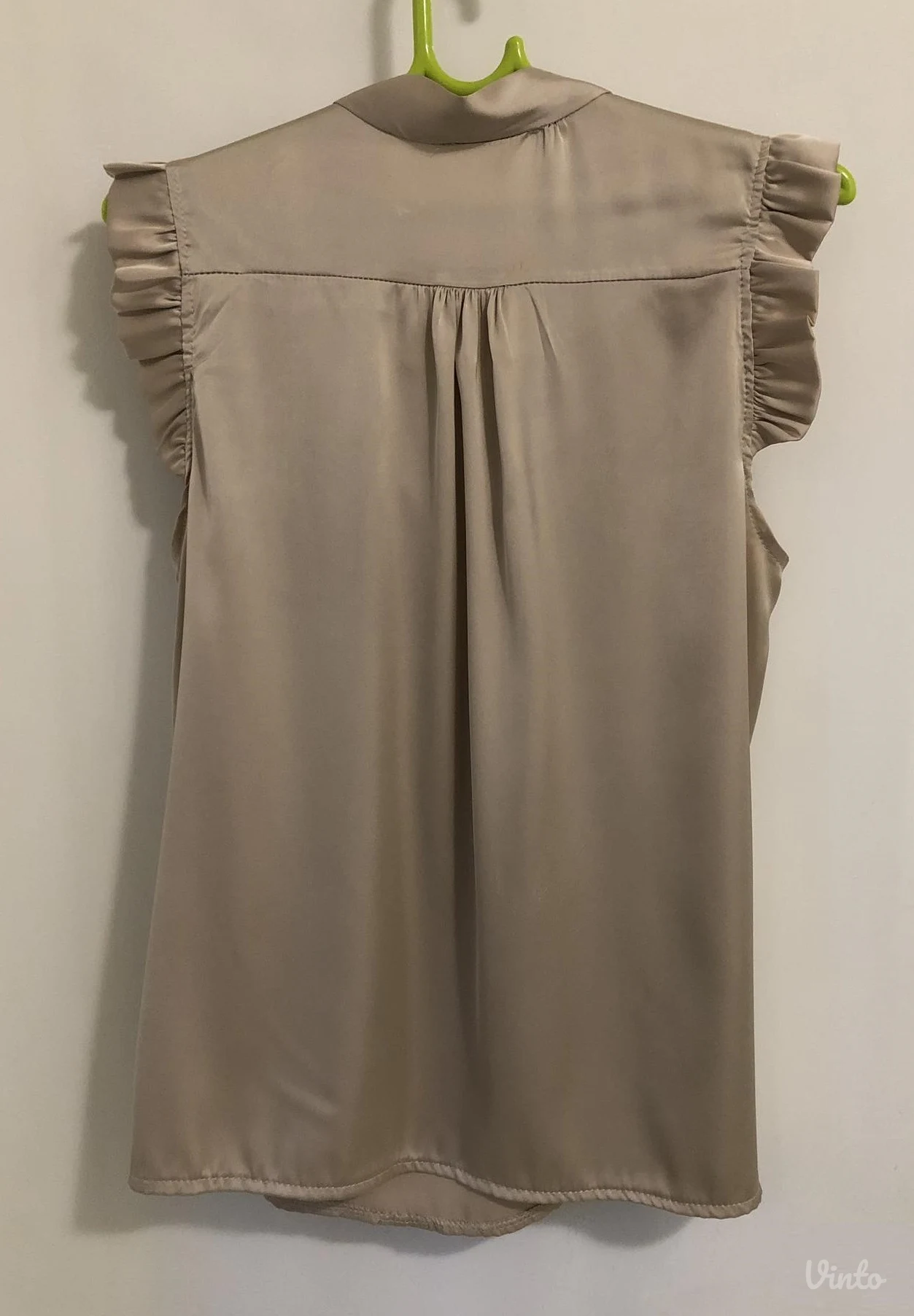 Satenska bluza bez rukava