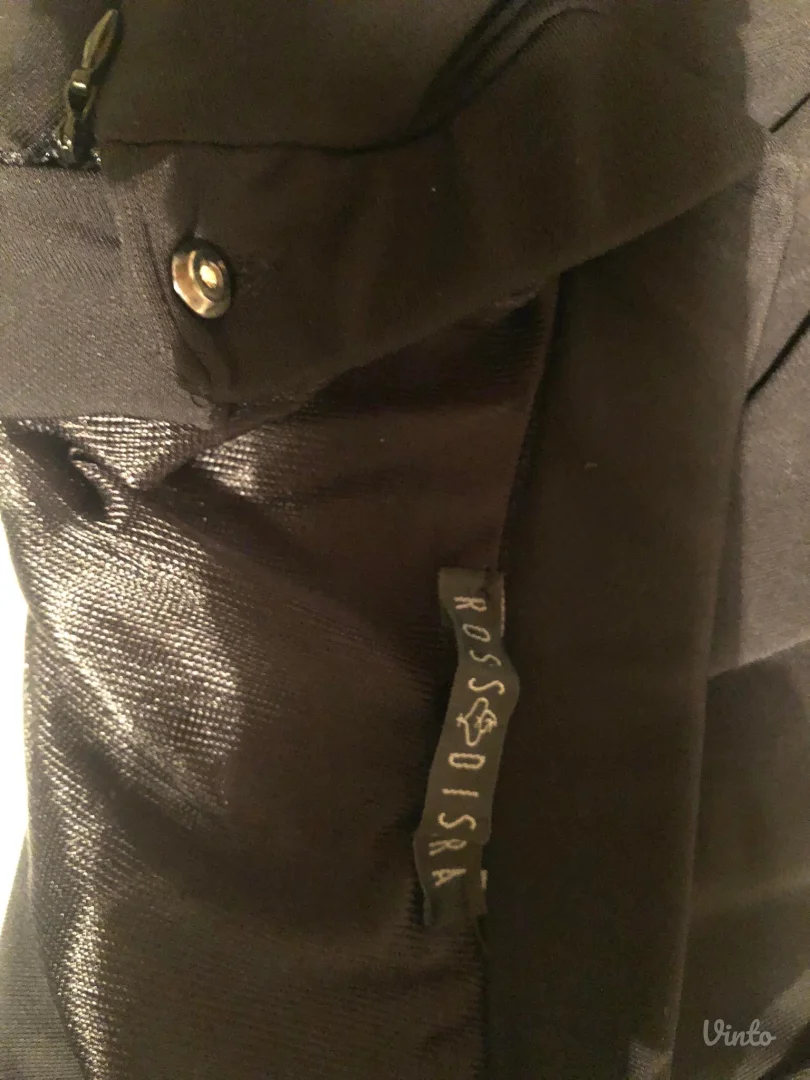 ROSSODISERA crna mini suknja sa čipkom