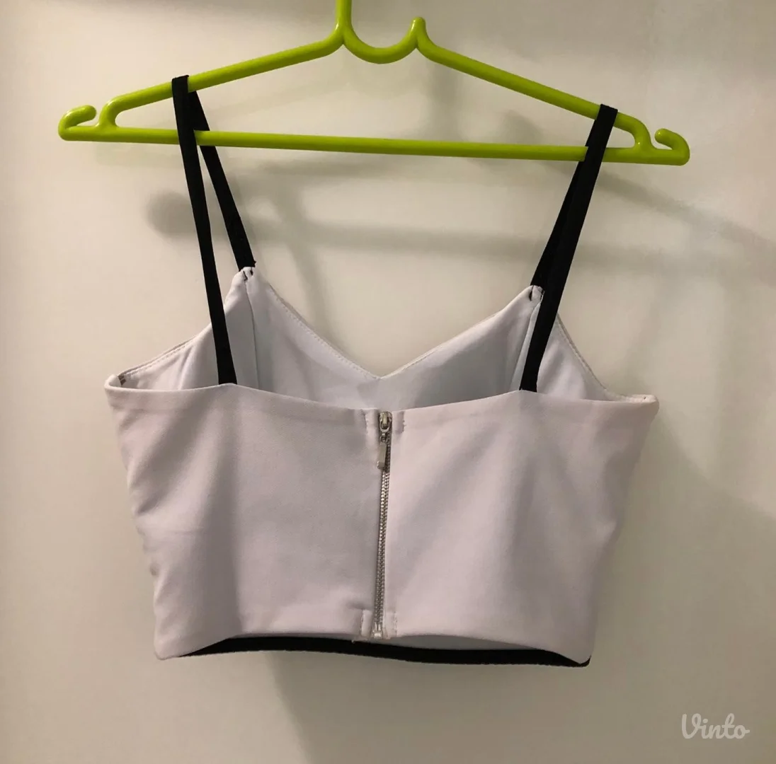 Crop top majica na bretele (korset)