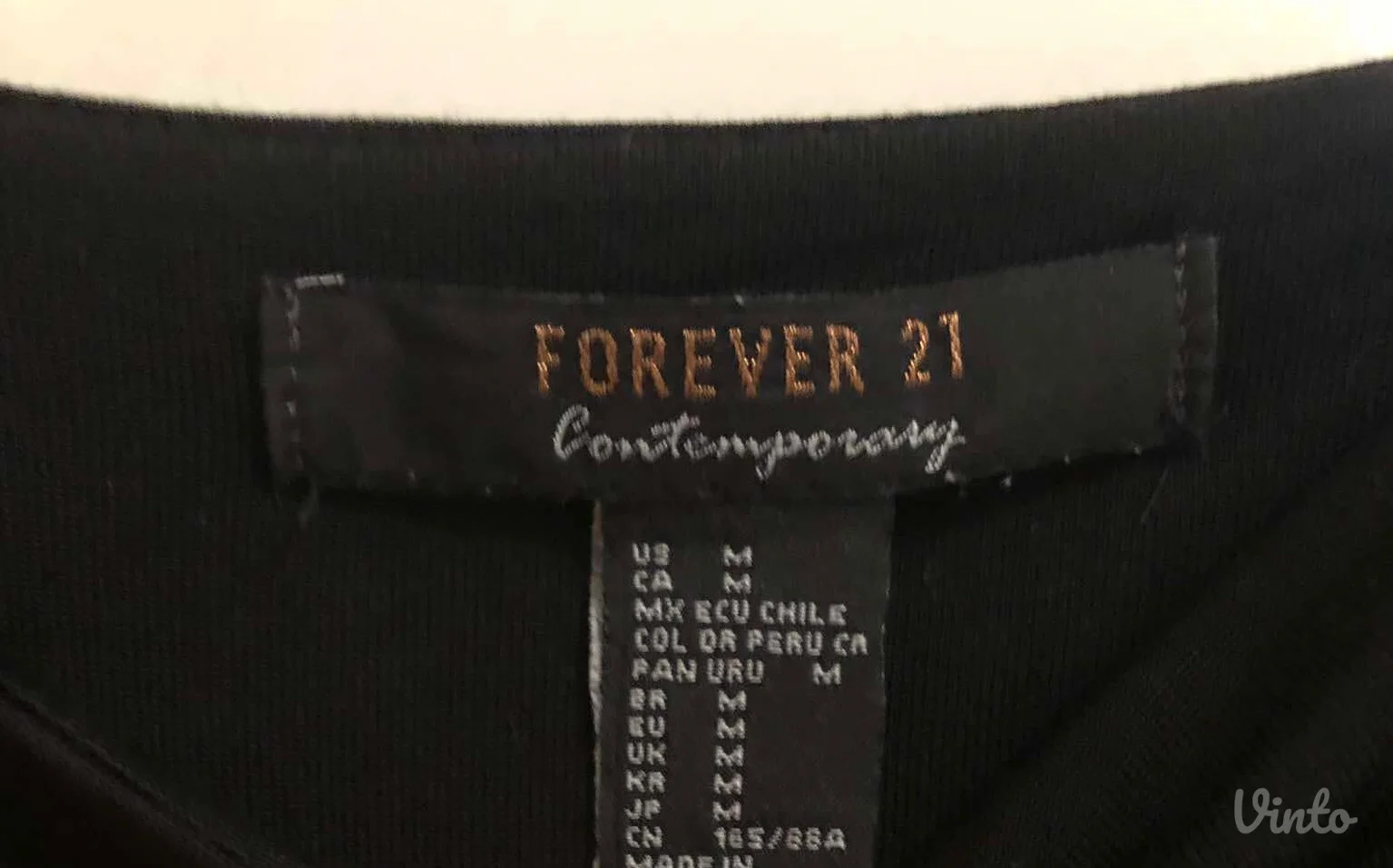 "Forever 21" crna haljina na bretele