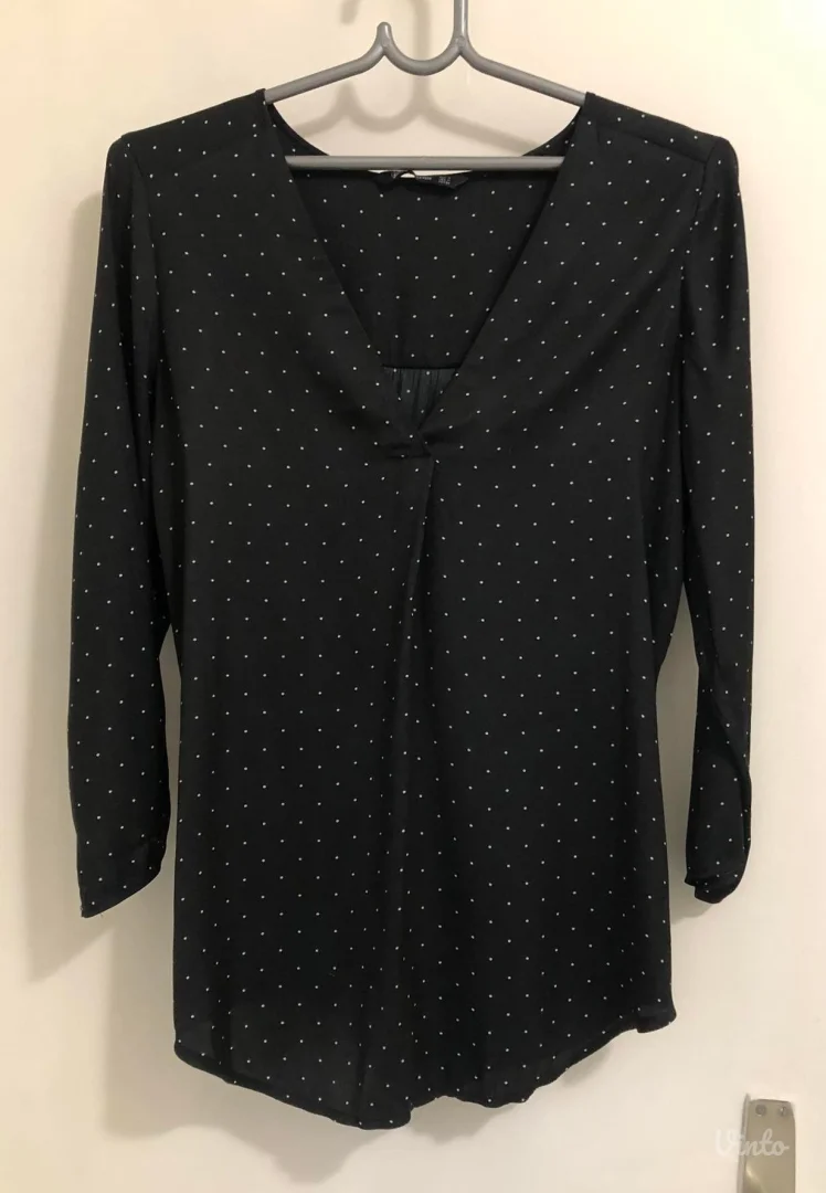 Stradivarius crna košulja (bluza)