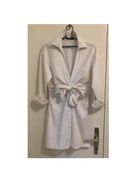 ZARA bela elegantna duga košulja / haljina