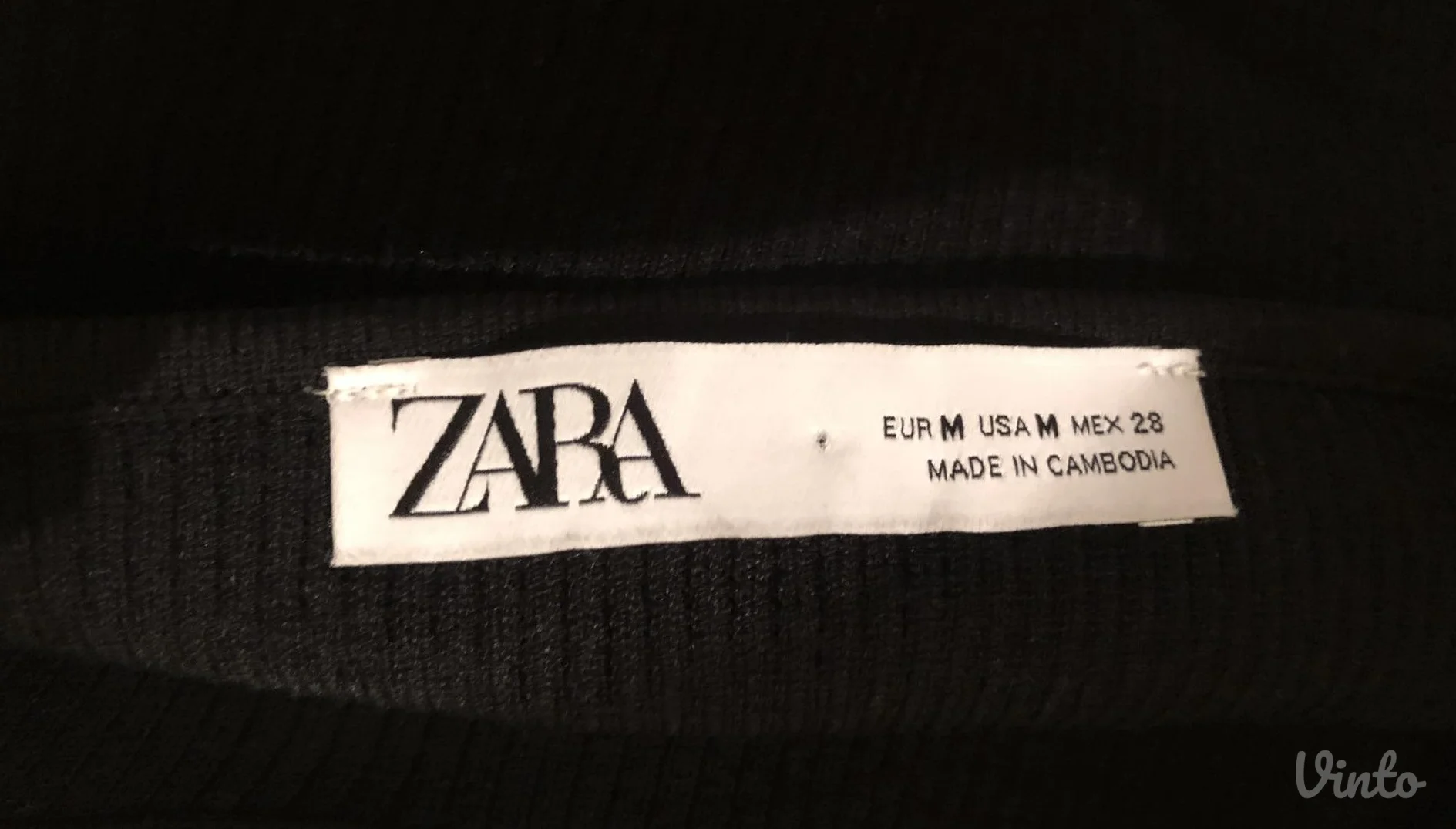 ZARA crna duga uska haljina