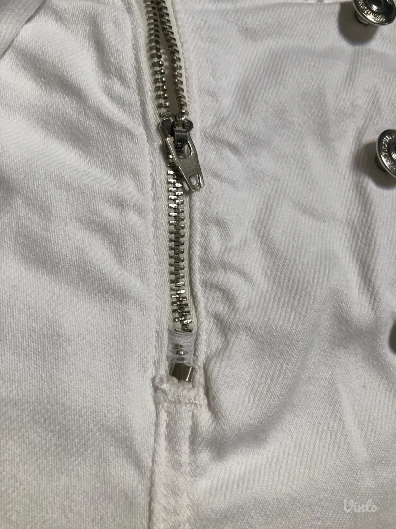 ZARA beli teksas šorts / suknja