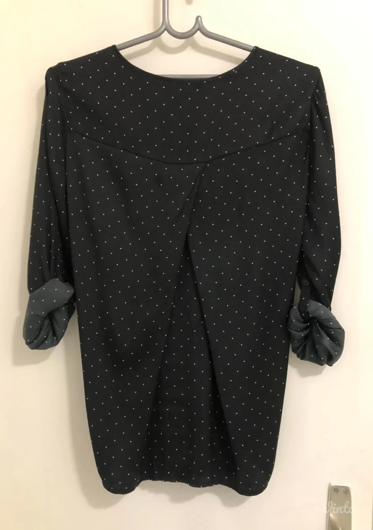 Stradivarius crna košulja (bluza)